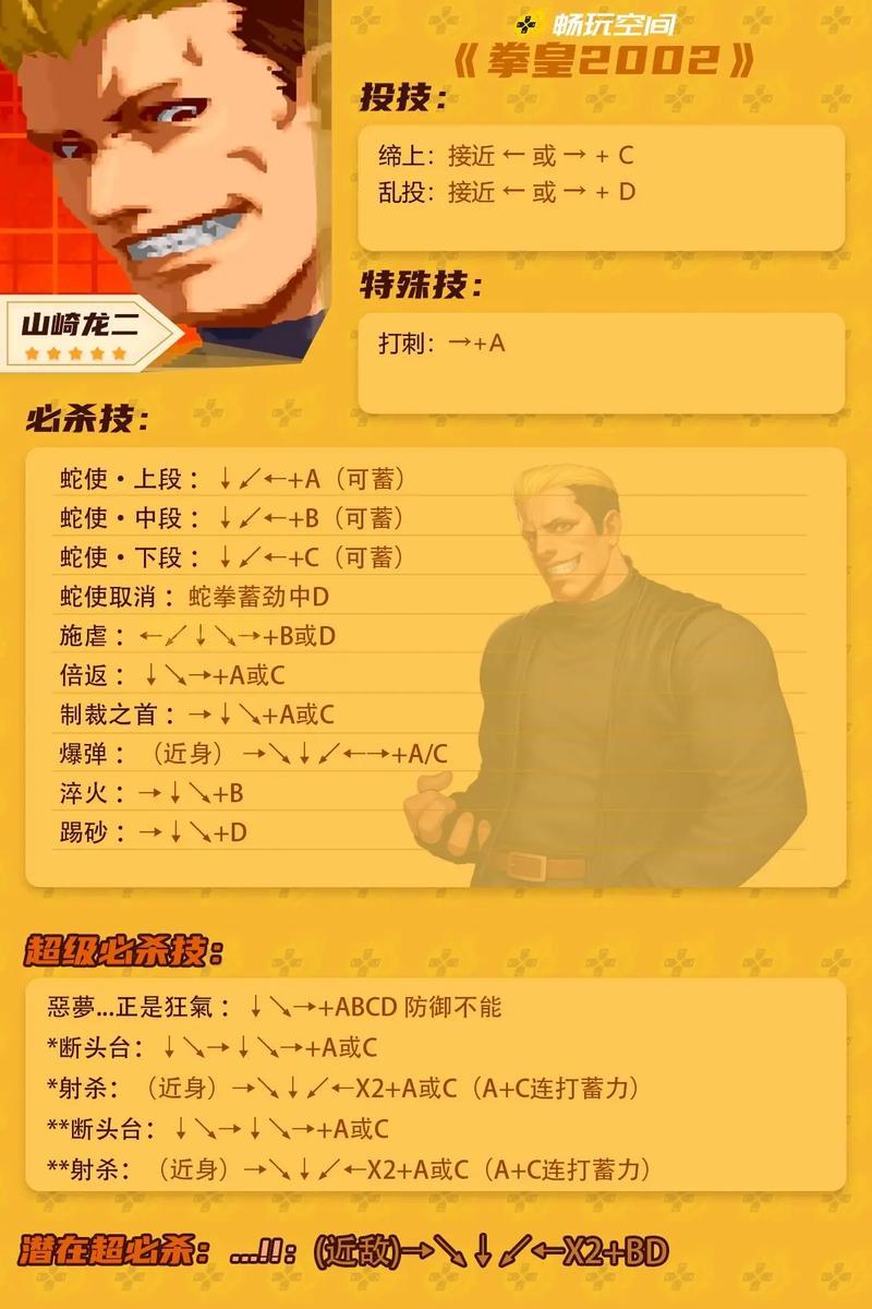 拳皇XI出招表,拳皇XI隐藏角色出招