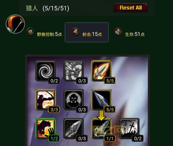 魔兽世界猎人天赋：生存猎人天赋选择及加点