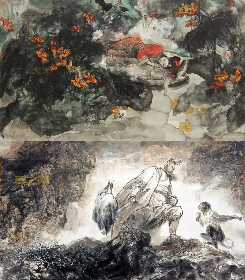 56岁保安大叔2年绘画300幅 让公园焕发新生