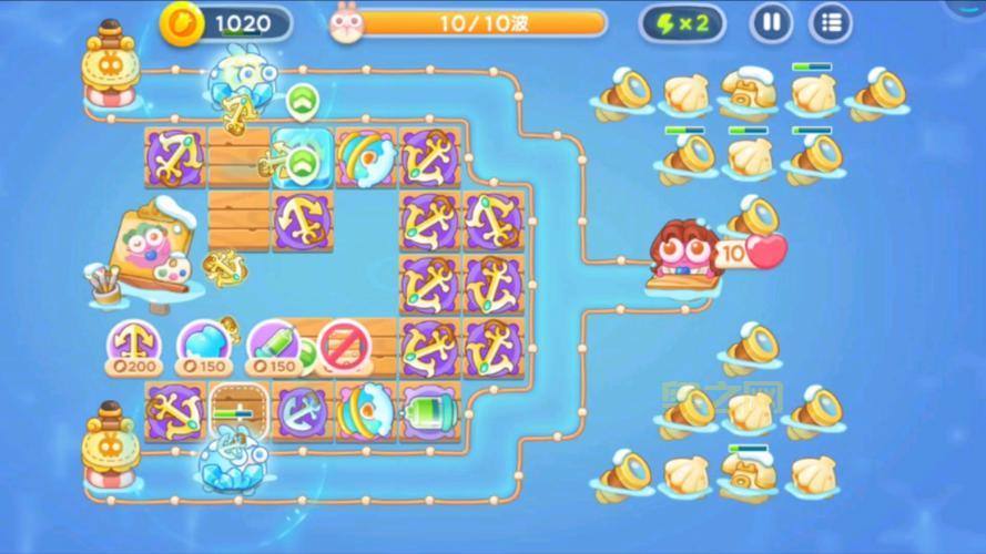 保卫萝卜海洋10关通关秘籍:攻防策略与塔防选择