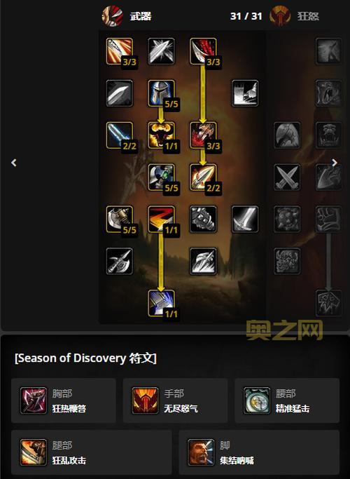 魔兽世界TBC:70级武器战士输出手法循环与天赋加点攻略