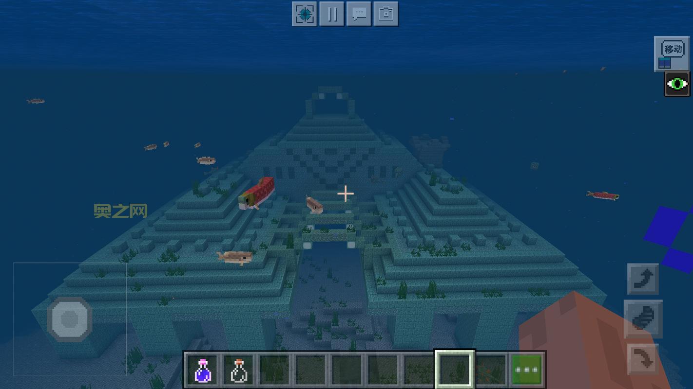 我的世界海底神殿图片大全，各种角度美图一次看过瘾！