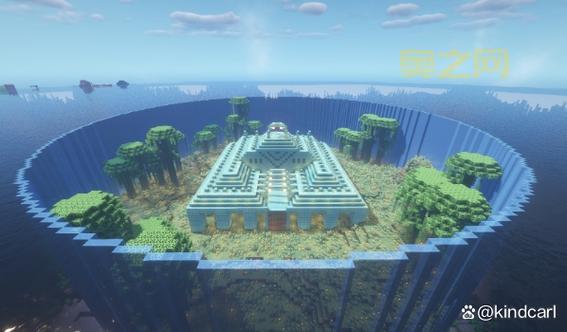 我的世界海底神殿图片大全，各种角度美图一次看过瘾！