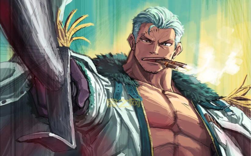 海贼王斯摩格热血登场：烟雾果实与海军中将的传奇