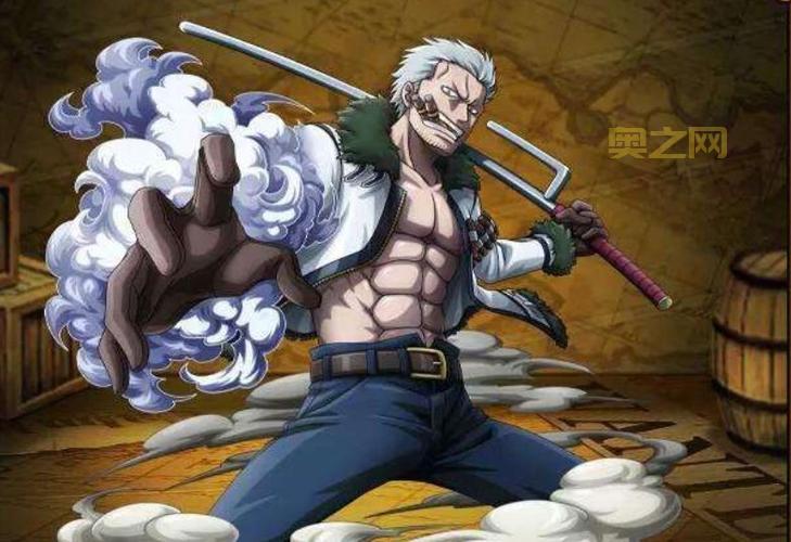 海贼王斯摩格热血登场：烟雾果实与海军中将的传奇