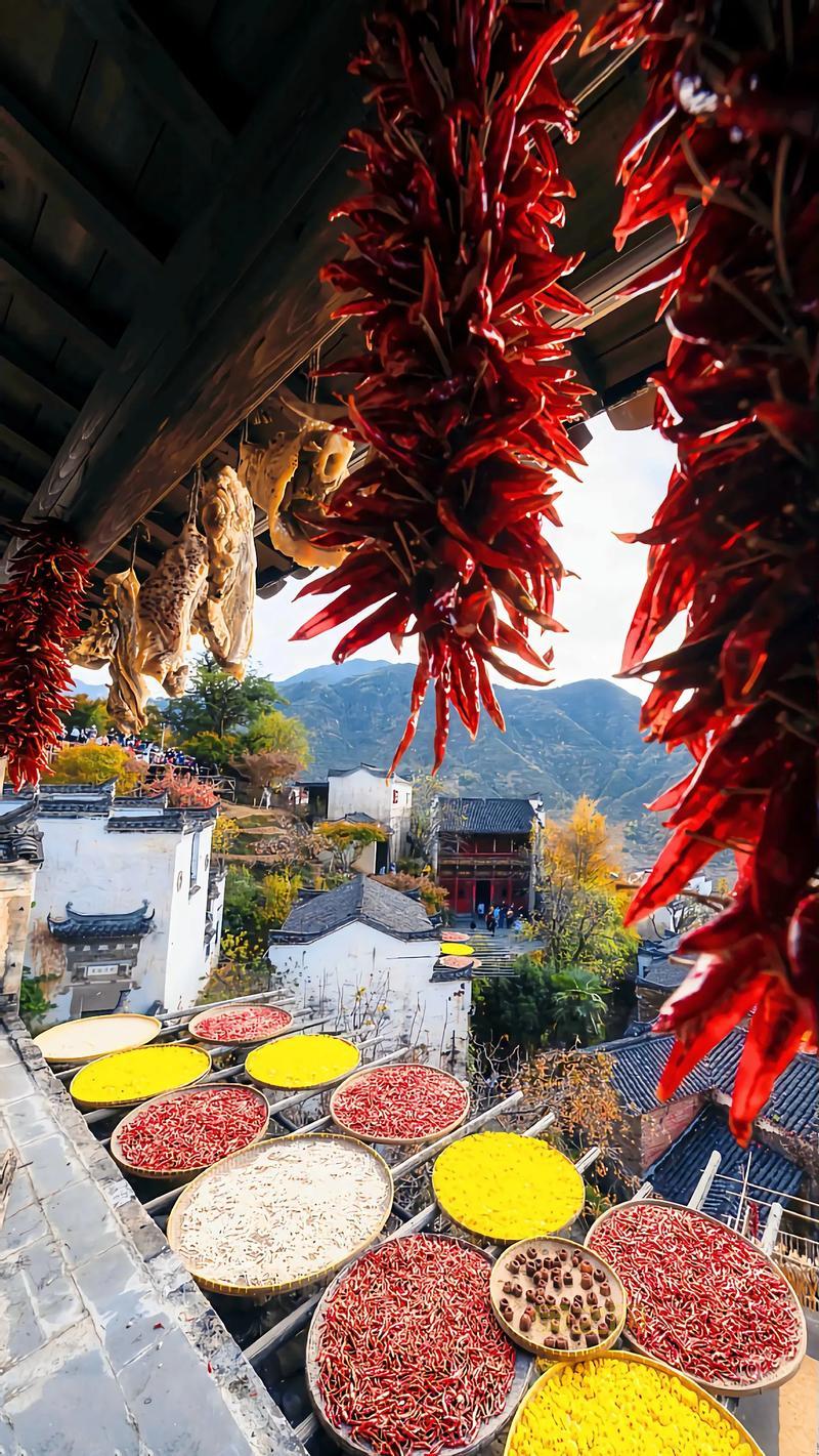 婺源县篁岭人的秋收晒秋习俗揭秘