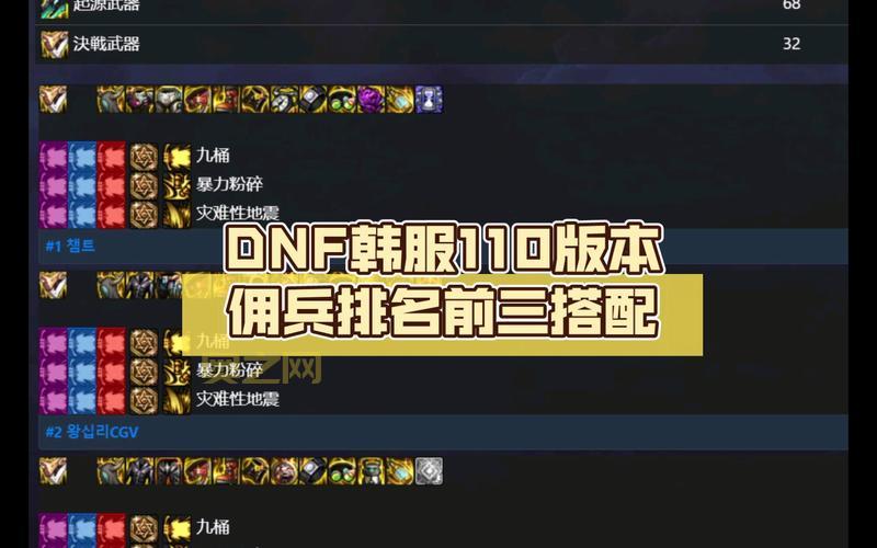 dnf佣兵战斗力怎么提升?新手必看佣兵升级攻略!