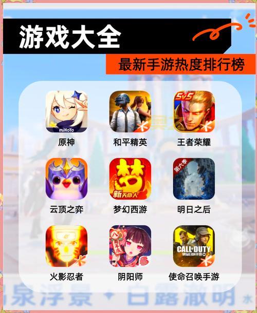 最新公测网游排行榜来了！看看都有哪些好游戏！