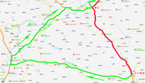 程江互通至畲江互通封闭绕行_梅州公路建设新闻_汕梅高速公路改扩建施工封闭通告