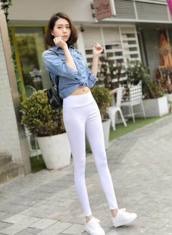 高腰打底裤显腿长_修身打底裤_打底裤修身显瘦