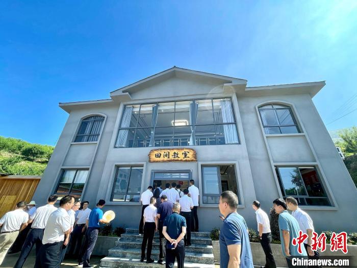 寿宁县清源镇猕猴桃种植示范基地田间教室外景。 吕巧琴 摄