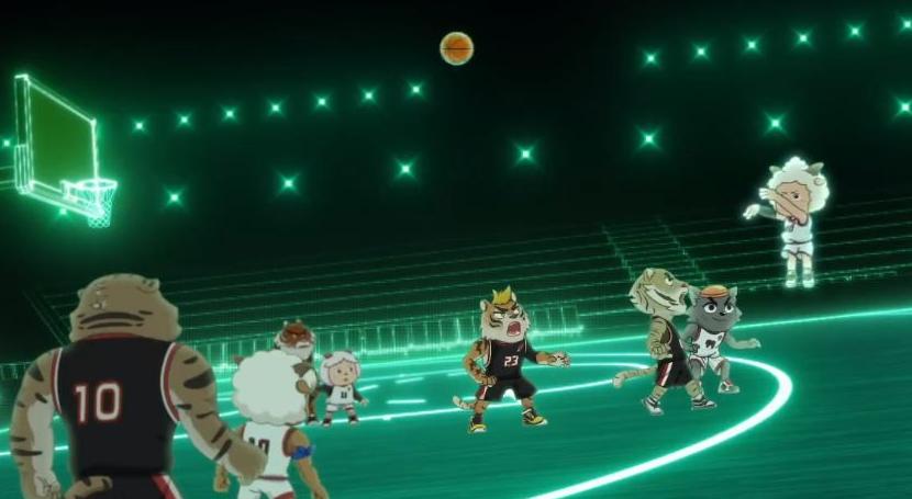 喜羊羊与灰太狼之竞技大联盟_喜羊羊与灰太狼之筐出未来 篮球场 比赛 免单观影券_喜羊羊与灰太狼之筐出未来 虎翼 守护者队 对手 新电影