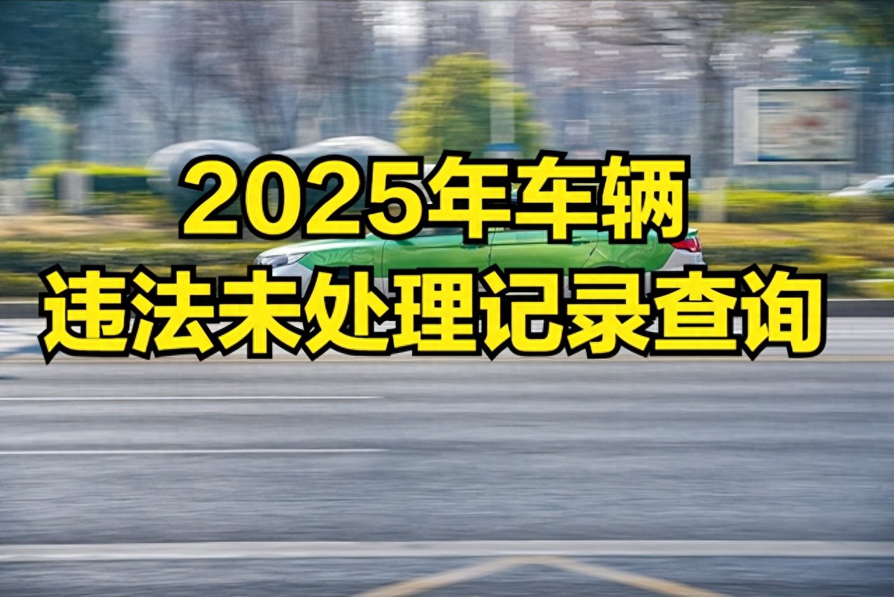 非车主必看！2025年车辆违法未处理记录查询攻略：条数细节全掌握