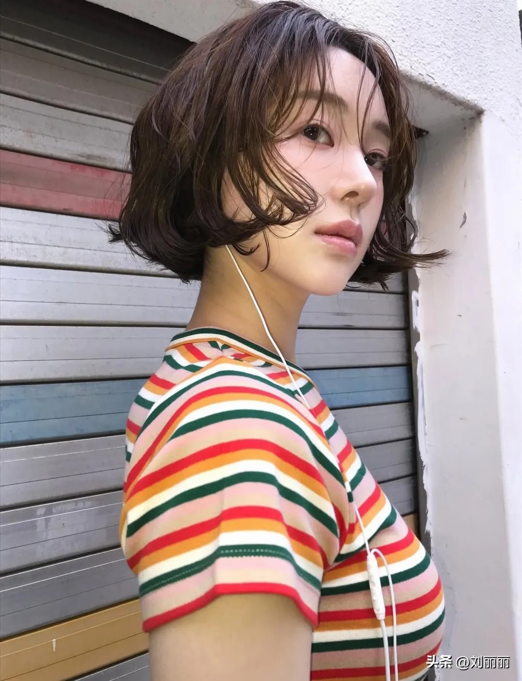 纹理烫短发_流行短发_超短齐耳短发