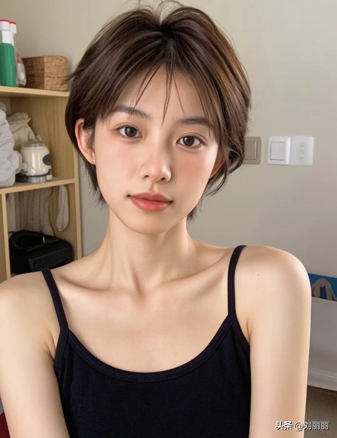 纹理烫短发_流行短发_超短齐耳短发