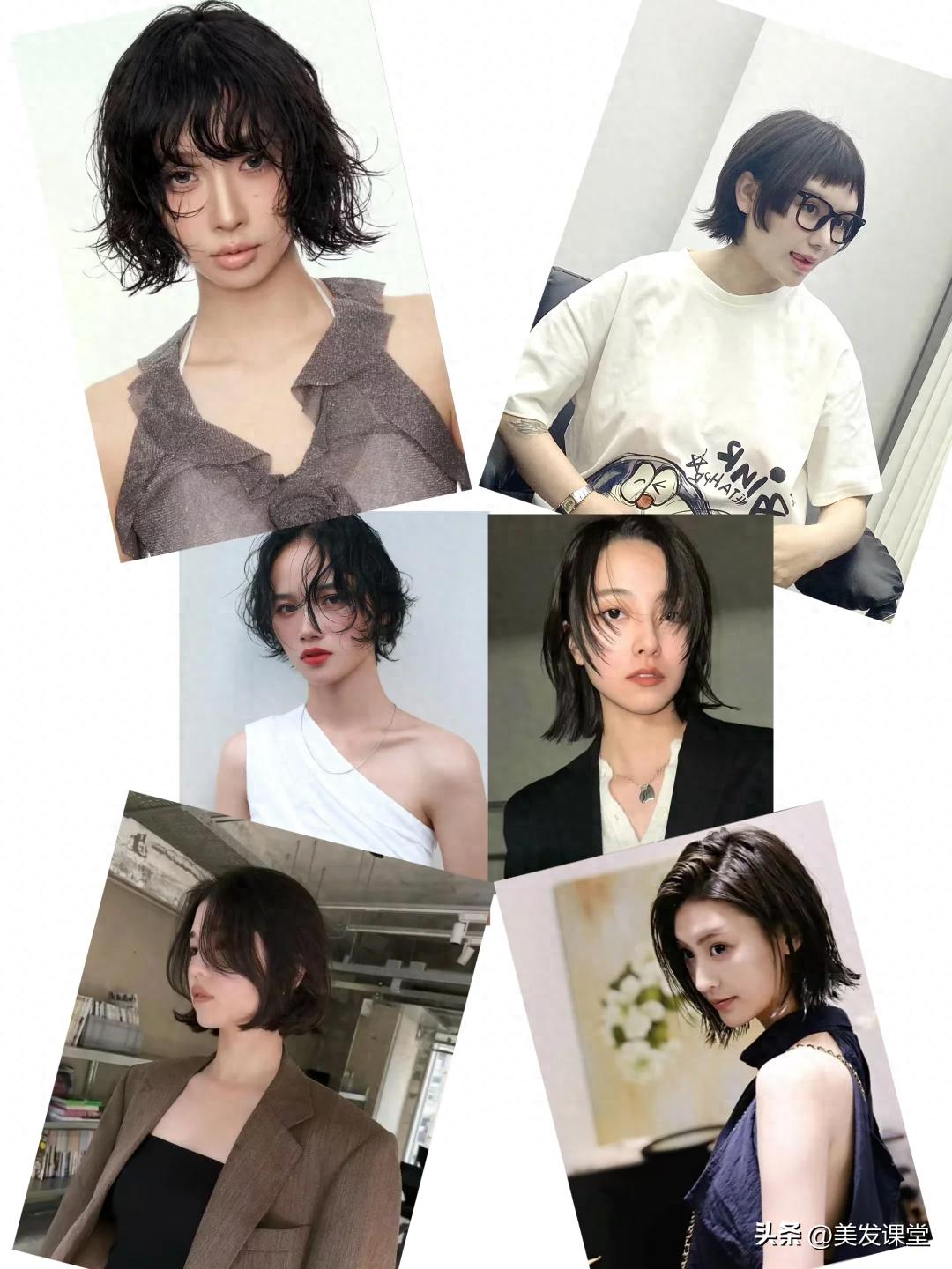 流行短发_适合夏天短发造型合集_空气感短发层次设计