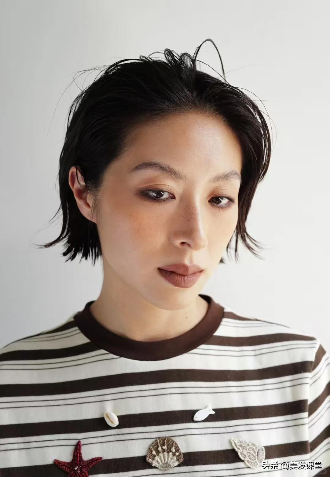 适合夏天短发造型合集_流行短发_空气感短发层次设计