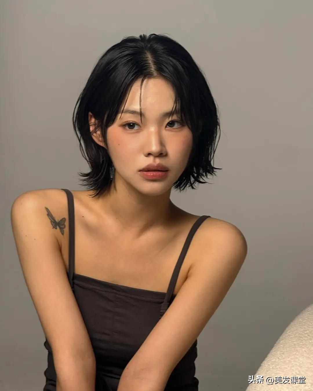 适合夏天短发造型合集_空气感短发层次设计_流行短发