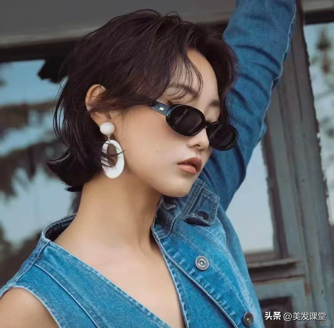 适合夏天短发造型合集_流行短发_空气感短发层次设计