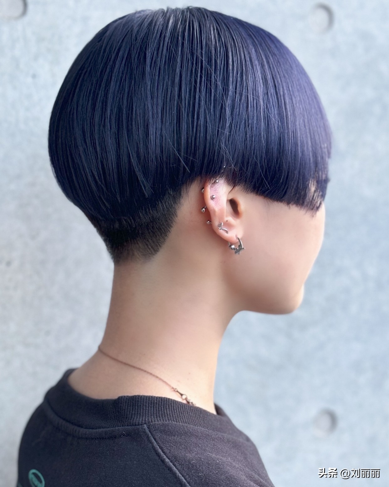 流行短发_渐变铲青设计_短发造型
