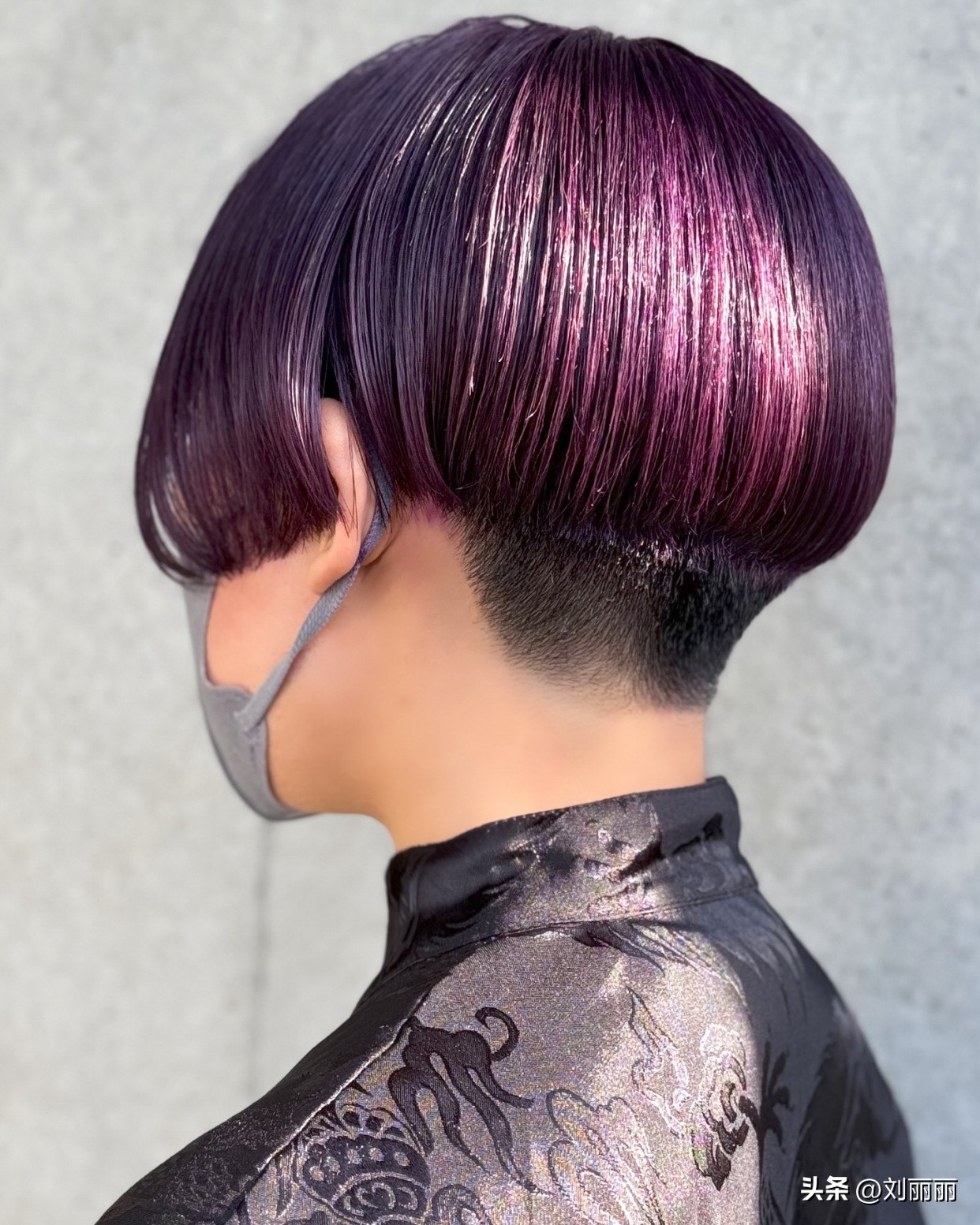 渐变铲青设计_流行短发_短发造型