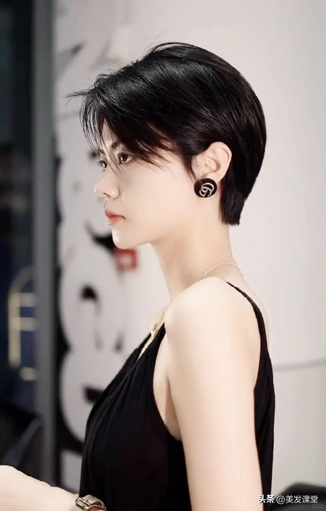 超短发个性造型_流行短发_短款慵懒精灵头