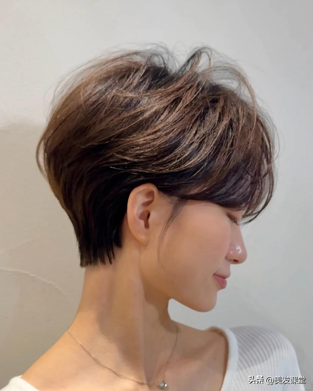 流行短发_超短发个性造型_短款慵懒精灵头
