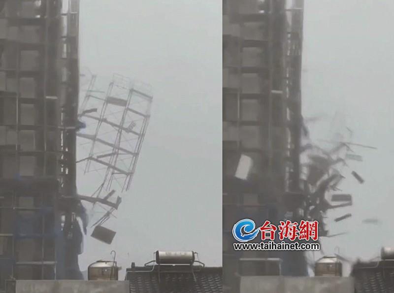 台风“杨柳”快闪式袭击台湾 致1人死亡11万户停电