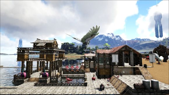 方舟生存进化 国人建筑作品 _方舟生存进化哪里建基地好_ 方舟生存进化 自由搭建建筑 