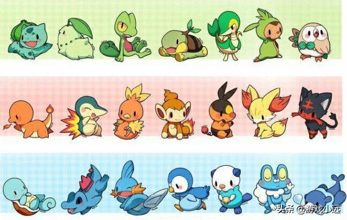 口袋妖怪黑白攻略_历代御三家推荐选择_口袋妖怪御三家强度排行
