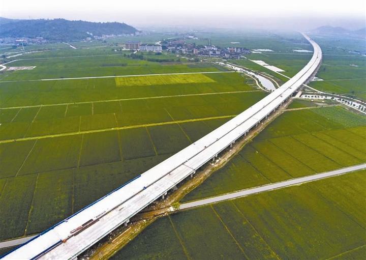 文成首条高速公路T梁架设完成_文成县高速路新闻_龙丽温高速文瑞段主线路基全幅贯通