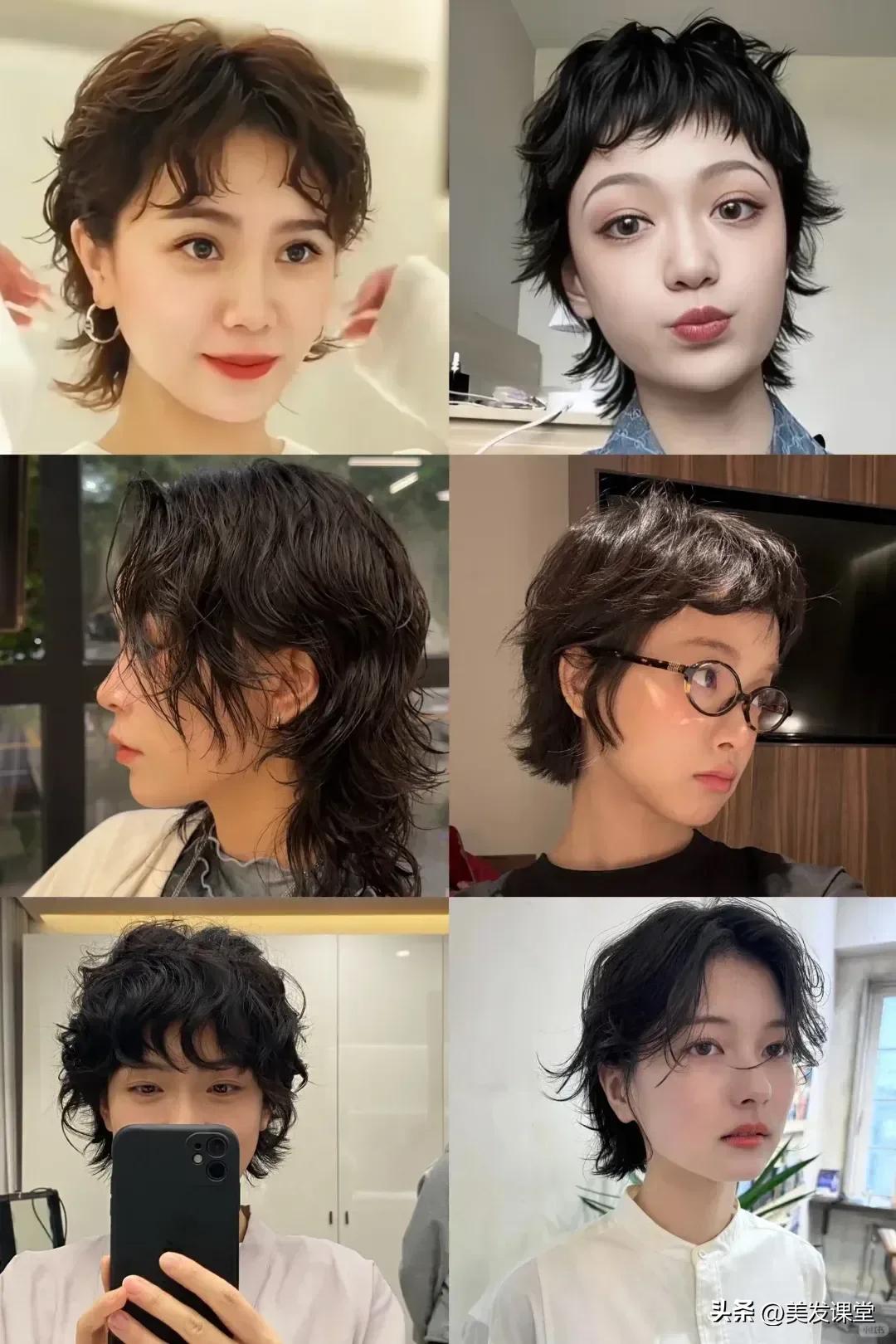 超短发烫发设计_日系微卷蓬松短发造型_女短发发型设计图片