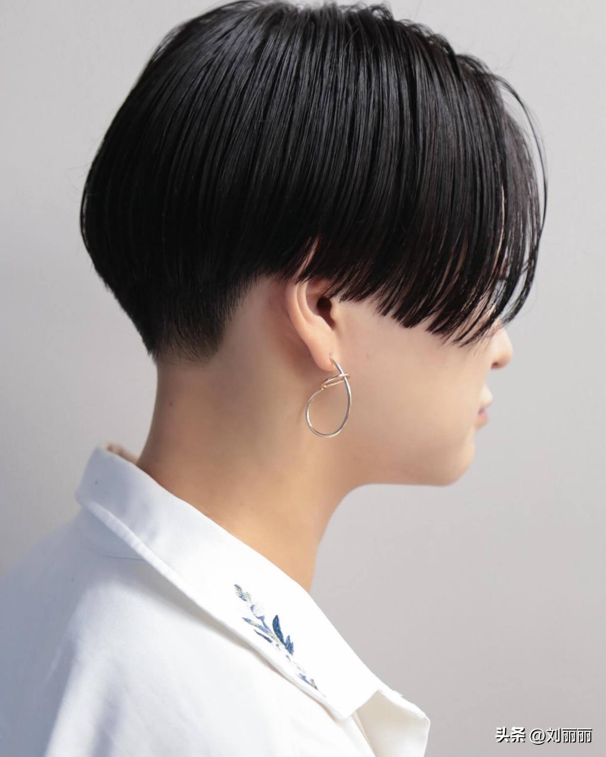 刘丽丽时尚发型_推后脖短发_女短发发型设计图片