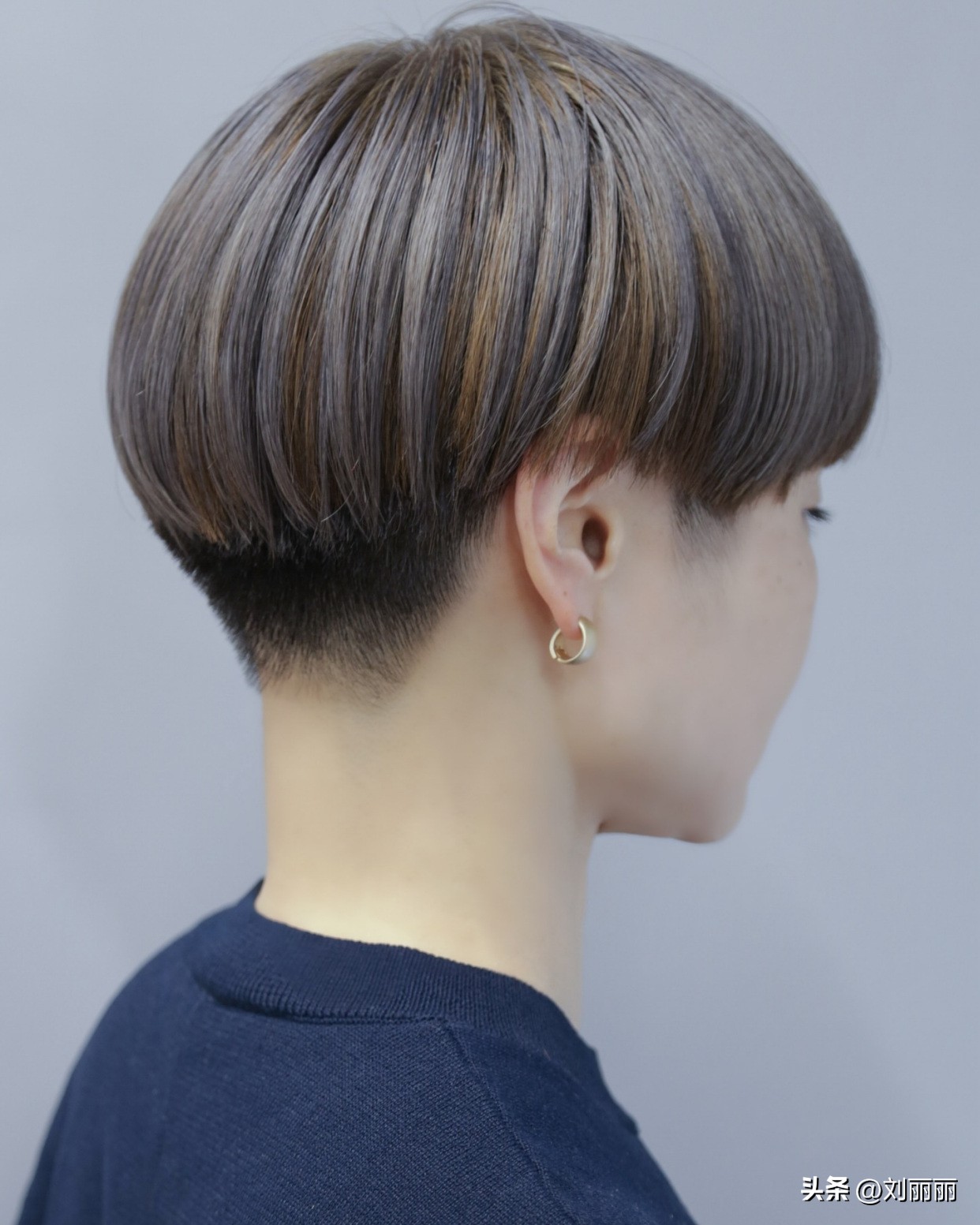 推后脖短发_女短发发型设计图片_刘丽丽时尚发型