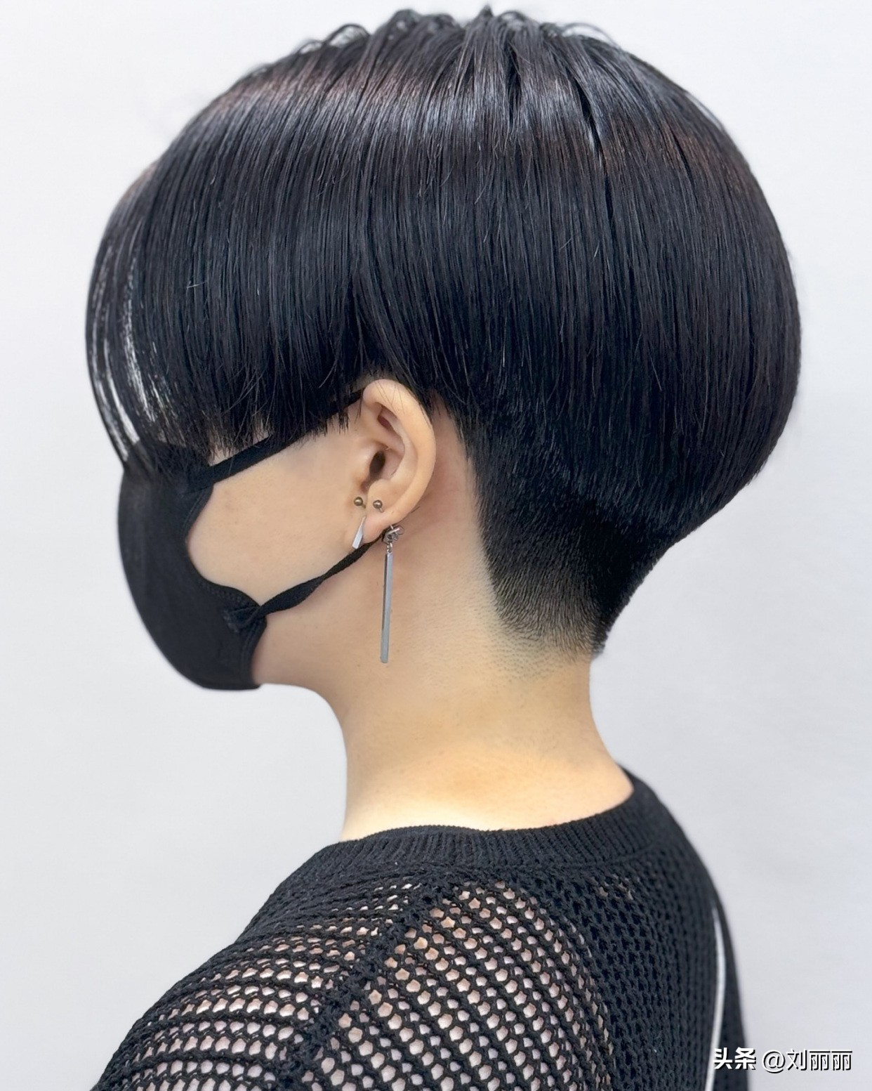 推后脖短发_刘丽丽时尚发型_女短发发型设计图片