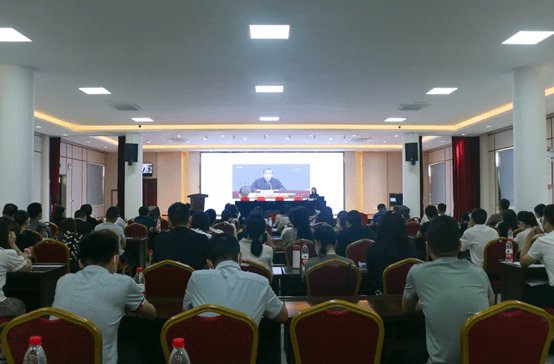 南湖凤桥镇举办青年干部训练营模拟新闻发布会活动