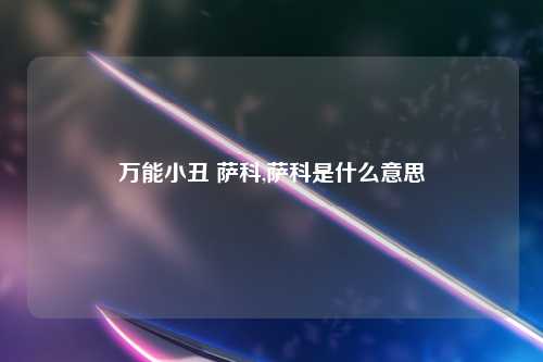 万能小丑 萨科,萨科是什么意思