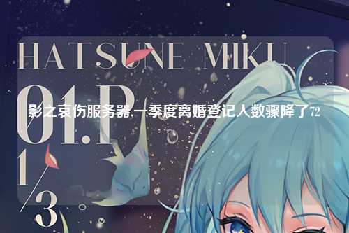 影之哀伤服务器,一季度离婚登记人数骤降了72