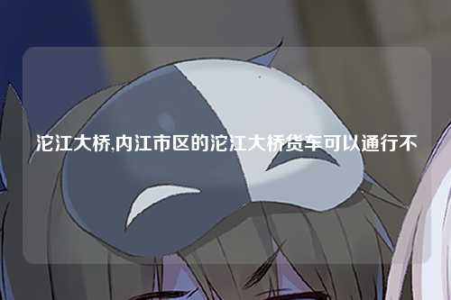 沱江大桥,内江市区的沱江大桥货车可以通行不