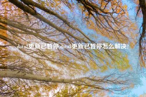dota2更新已暂停,dota2更新已暂停怎么解决?