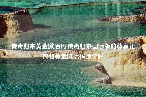 传奇归来黄金激活码,传奇归来国际版的尊享礼包和黄金激活码哪个好