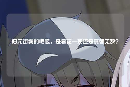 归元街霸的崛起，是昙花一现还是真强无敌？
