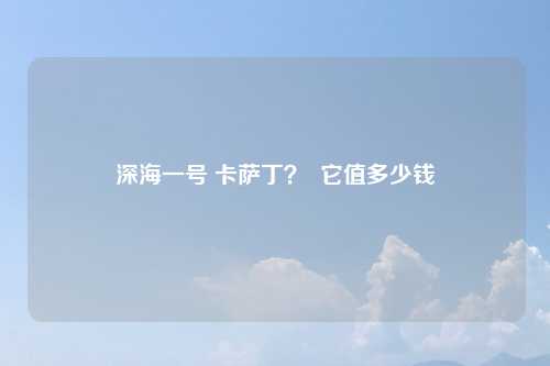 深海一号 卡萨丁？  它值多少钱