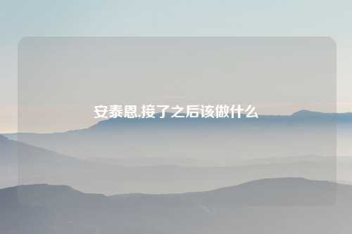 安泰恩,接了之后该做什么