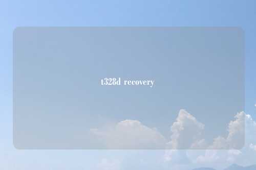 t328d recovery