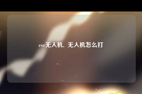 eve无人机,  无人机怎么打
