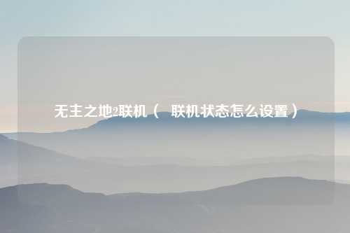 无主之地2联机（  联机状态怎么设置）