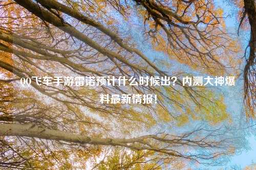 QQ飞车手游雷诺预计什么时候出？内测大神爆料最新情报！